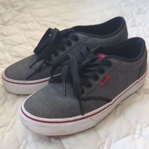 Men's Vans Size 7 - Laces Black & Red